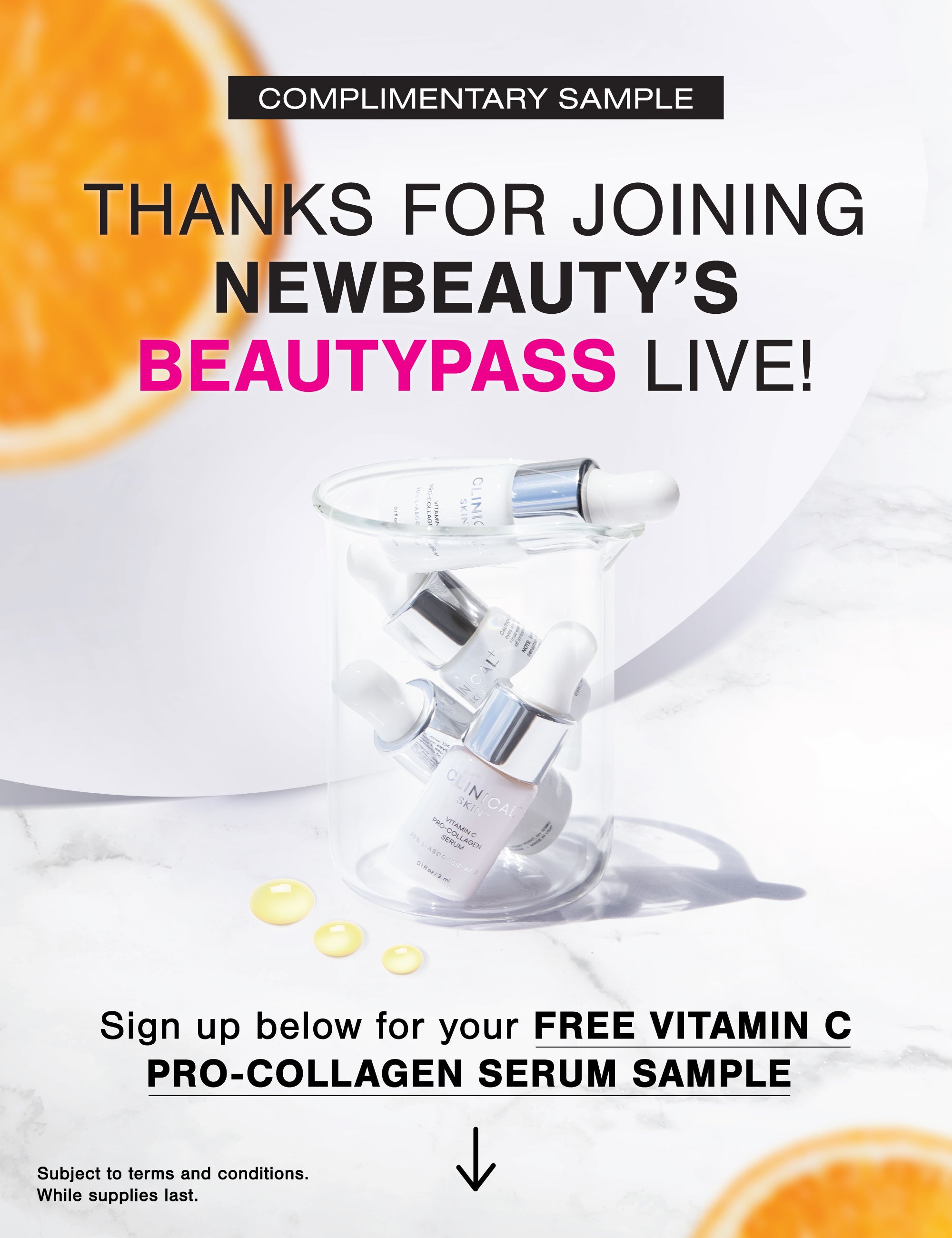 Vitamin C Sample Clinical Skin